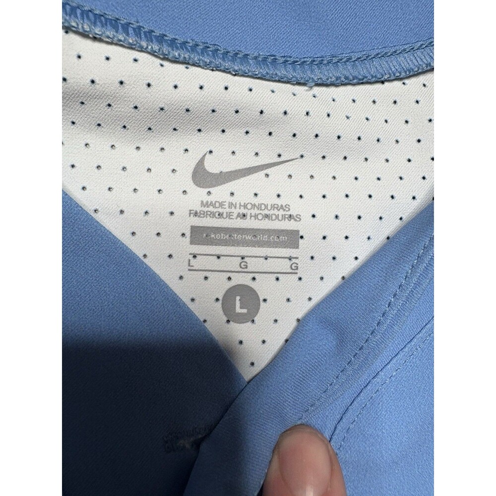 North Carolina Tar Heels Men Large Blue Nike Baseball Jersey NWT Team Issue - Picture 3 of 7